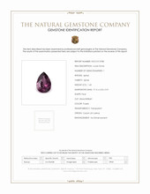 1.43 Ct. Purple Spinel from Ceylon (Sri Lanka) Scan Report