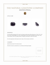 0.50 Ct. Spinel from Ceylon (Sri Lanka) Appraisal