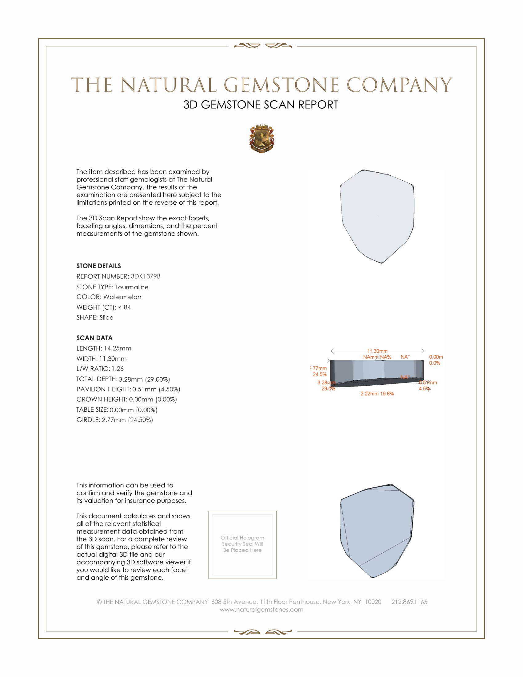 4.84 Ct. Tourmaline from Mozambique