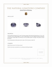 0.72 Ct. Spinel from Ceylon (Sri Lanka) Appraisal