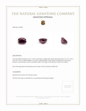 0.51 Ct. Spinel from Ceylon (Sri Lanka) Appraisal