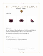 0.51 Ct. Purple Spinel from Ceylon (Sri Lanka) Appraisal