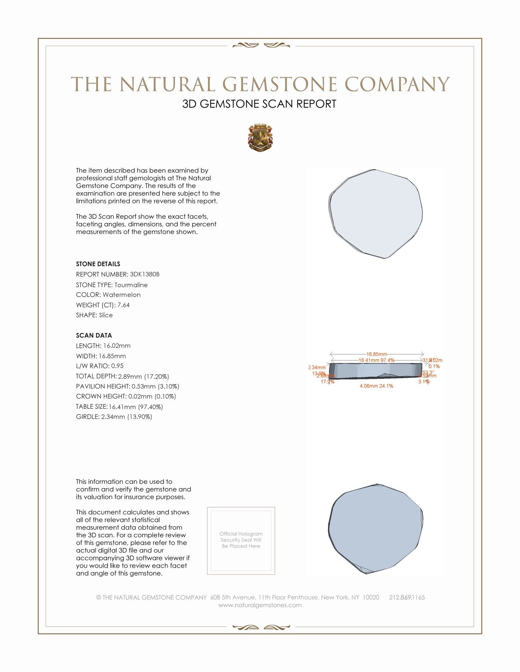 7.64 Ct. Tourmaline from Mozambique