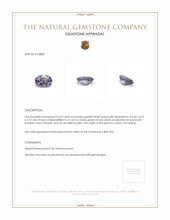 0.63 Ct. Spinel from Ceylon (Sri Lanka) Appraisal