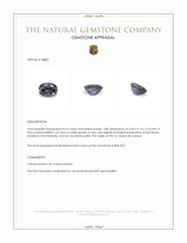 0.53 Ct. Purple Spinel from Ceylon (Sri Lanka) Appraisal