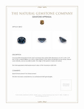 0.58 Ct. Spinel from Ceylon (Sri Lanka) Appraisal