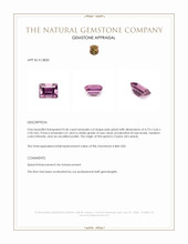 0.46 Ct. Pink Spinel from Ceylon (Sri Lanka) Appraisal
