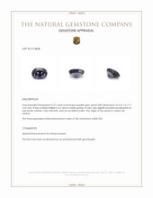 0.57 Ct. Purplish Grey Spinel from Ceylon (Sri Lanka) Appraisal