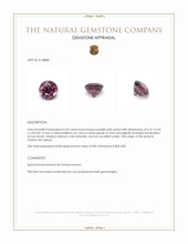 0.44 Ct. Spinel from Ceylon (Sri Lanka) Appraisal