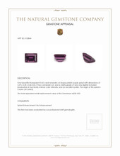 0.42 Ct. Pinkish Purple Spinel from Ceylon (Sri Lanka) Appraisal