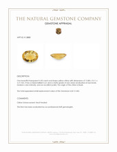 4.30 Ct. Citrine from Brazil Appraisal