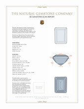 2.10 Ct. Citrine from Brazil 3 D Scan Report