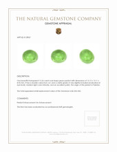 15.56 Ct. Cabochon Peridot from Pakistan Appraisal