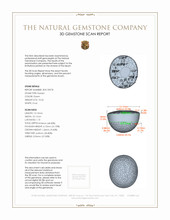 15.56 Ct. Cabochon Peridot from Pakistan 3 D Scan Report