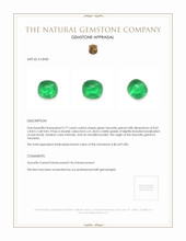 3.77 Ct. Cabochon Tsavorite Garnet from Tanzania Appraisal