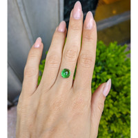 3.77 Ct. Cabochon Tsavorite Garnet from Tanzania Life Style