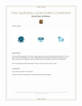 3.38 Ct. Zircon from Cambodia Appraisal