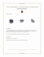 0.47 Ct. Purple Spinel from Ceylon (Sri Lanka) Appraisal