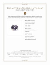 0.39 Ct. Greyish Violet Spinel from Ceylon (Sri Lanka) Scan Report