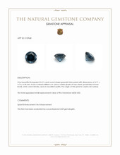 0.51 Ct. Greenish Blue Spinel from Ceylon (Sri Lanka) Appraisal