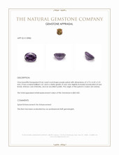 0.66 Ct. Purple Spinel from Ceylon (Sri Lanka) Appraisal