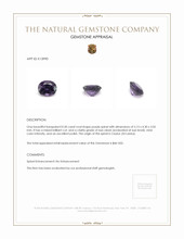 0.50 Ct. Spinel from Ceylon (Sri Lanka) Appraisal