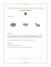 0.46 Ct. Purple Spinel from Ceylon (Sri Lanka) Appraisal
