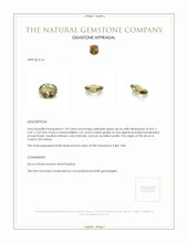 1.59 Ct. Zircon from Ceylon (Sri Lanka) Appraisal