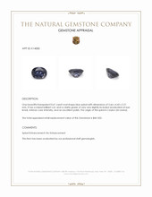 0.61 Ct. Blue Spinel from Ceylon (Sri Lanka) Appraisal