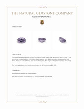 0.53 Ct. Purple Spinel from Ceylon (Sri Lanka) Appraisal