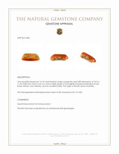 14.10 Ct. Fire Opal from Australia Appraisal