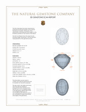 4.11 Ct. Chrysoberyl from Ceylon (Sri Lanka) 3 D Scan Report