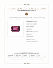 3.31 Ct. Purplish Red Garnet from Ceylon (Sri Lanka) Scan Report