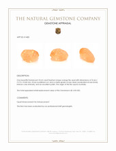 23.63 Ct. Fire Opal from Australia Appraisal