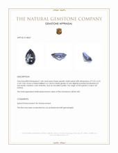 1.68 Ct. Greyish Violet Spinel from Ceylon (Sri Lanka) Appraisal
