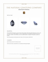 1.68 Ct. Spinel from Ceylon (Sri Lanka) Appraisal