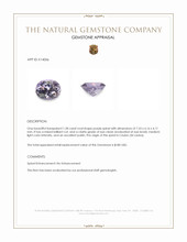 1.28 Ct. Spinel from Ceylon (Sri Lanka) Appraisal