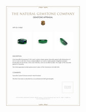 2.30 Ct. Tsavorite Garnet from Tanzania Appraisal