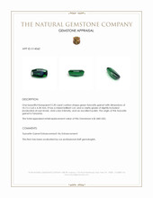 2.30 Ct. Tsavorite Garnet from Tanzania Appraisal