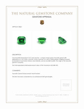 2.42 Ct. Tsavorite Garnet from Tanzania Appraisal