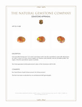 7.53 Ct. Multi Color Fire Opal (Flame Opal) from Australia Appraisal