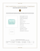 14.73 Ct. Cabochon Aquamarine from Ceylon (Sri Lanka) Scan Report