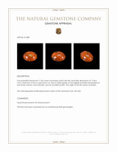 11.83 Ct. Cabochon Fire Opal from Australia Appraisal