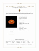 11.83 Ct. Cabochon Fire Opal from Australia Scan Report