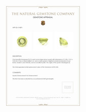 8.10 Ct. Lemon Quartz from Madagascar Appraisal