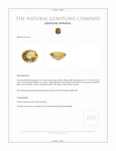 3.36 Ct. Yellow Citrine from Brazil Appraisal