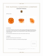 5.38 Ct. Spessartite Garnet from Ceylon (Sri Lanka) Appraisal