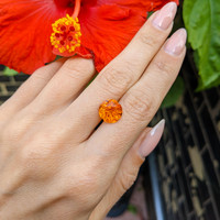 5.38 Ct. Spessartite Garnet from Ceylon (Sri Lanka) Life Style