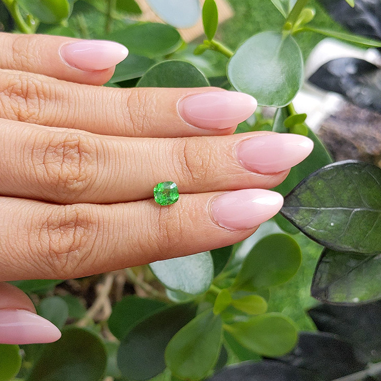0.89 Ct. Tsavorite Garnet from Tanzania