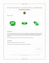 0.63 Ct. Tsavorite Garnet from Tanzania Appraisal